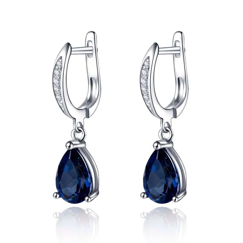 Water Drop CZ Drop Earrings for Women Evening Party Classic Jewelry