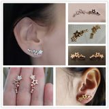 Stylish Star Women Drop Earrings Zircon Versatile Female Earring Jewelry
