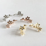 Stylish Star Women Drop Earrings Zircon Versatile Female Earring Jewelry