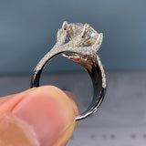 6 Claws CZ Ring for Women Engagement Wedding Jewelry