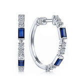 Bridal Wedding CZ Hoop Earrings for Women