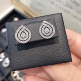 Crystal CZ Earrings for Women Ear Stud Piercing Lady's Accessories