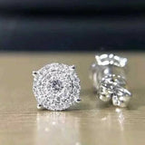 Stylish CZ Stud Earrings for Women Wedding Gift