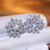 Gorgeous Flower Stud Earrings for Women Wedding Party
