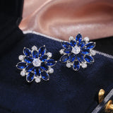 Gorgeous Flower Stud Earrings for Women Wedding Party