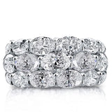Oval CZ Crystal Wedding Ring for Women, Party Jewelry