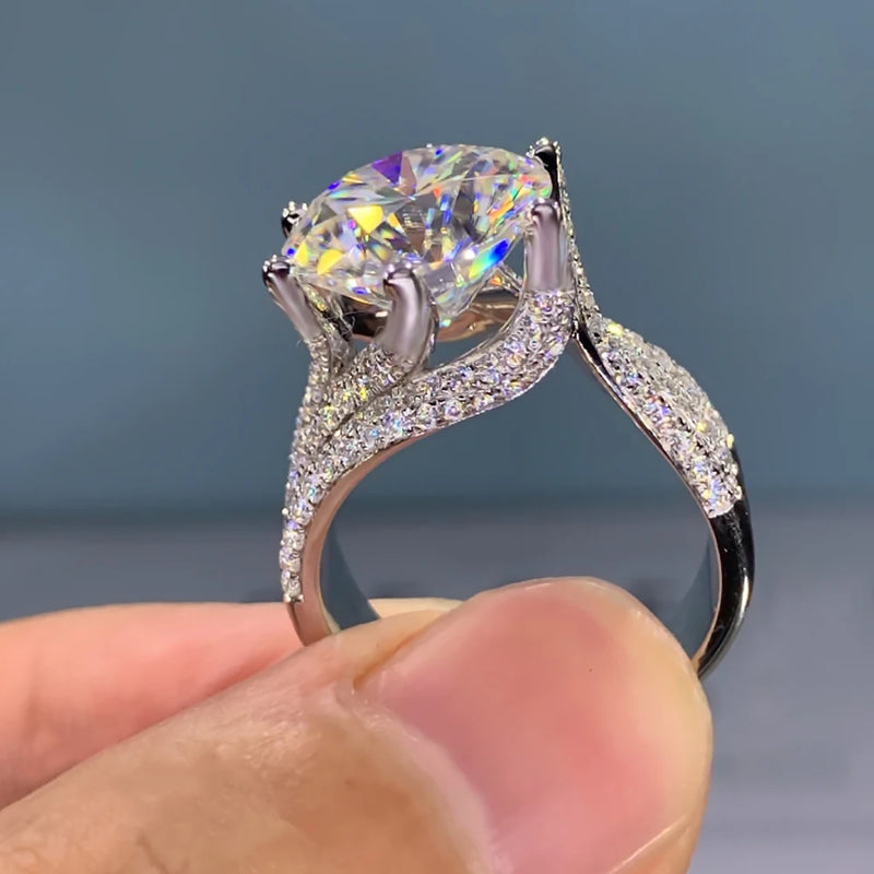 Eternity Love Ring CZ Silver Women's Rings Anniversary Jewelry