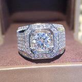 Cubic Zirconia Inlaid Women's Wedding Ring