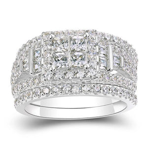 Square Princess CZ Engagement Ring for Women