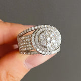 CZ Wedding Rings for Women Engagement Jewelry