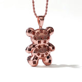 Brown Bear Necklace for Women Sweater Chain Long Necklace Jewelry