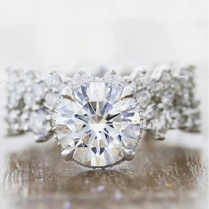 Women Rings 2PCS/Set Engagement Wedding Party Jewelry