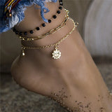 Leg Chain Anklet Bracelet for Women Silver/Gold Foot Ankle Accessories