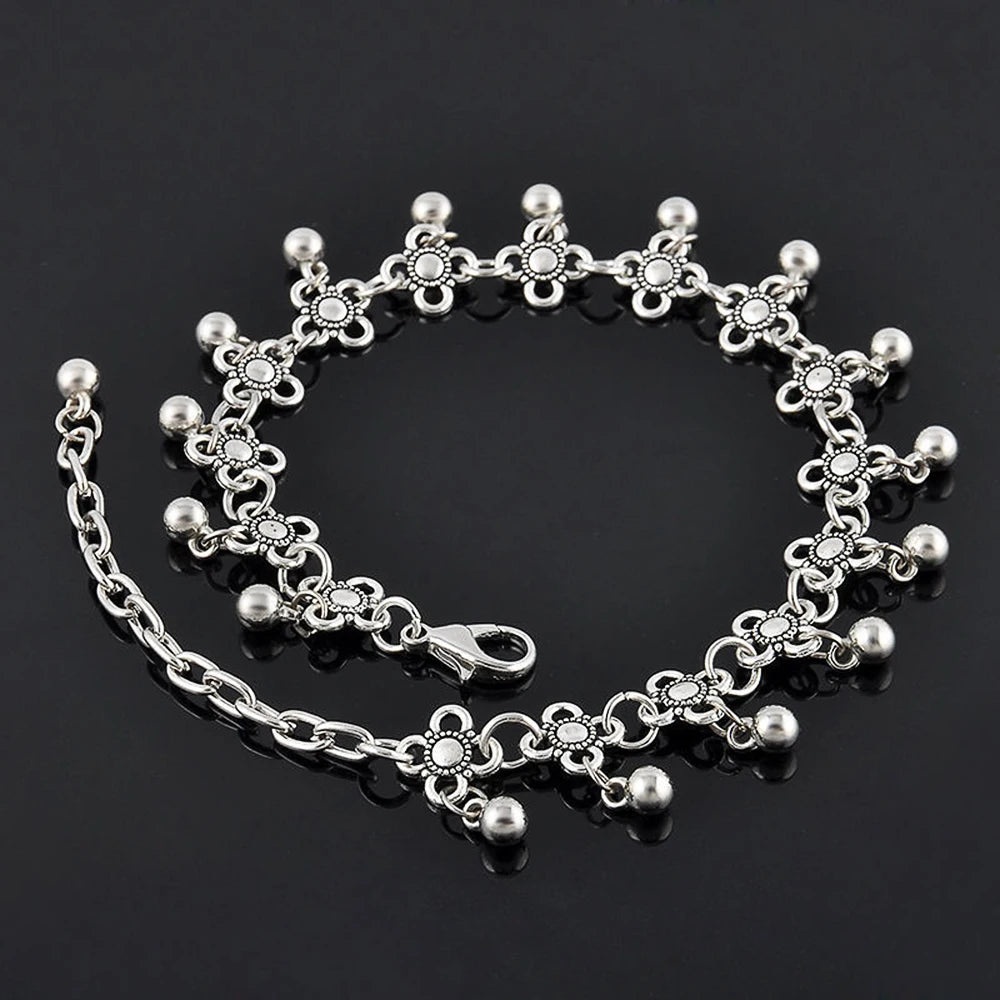 Vintage Style Flower Anklets for Women