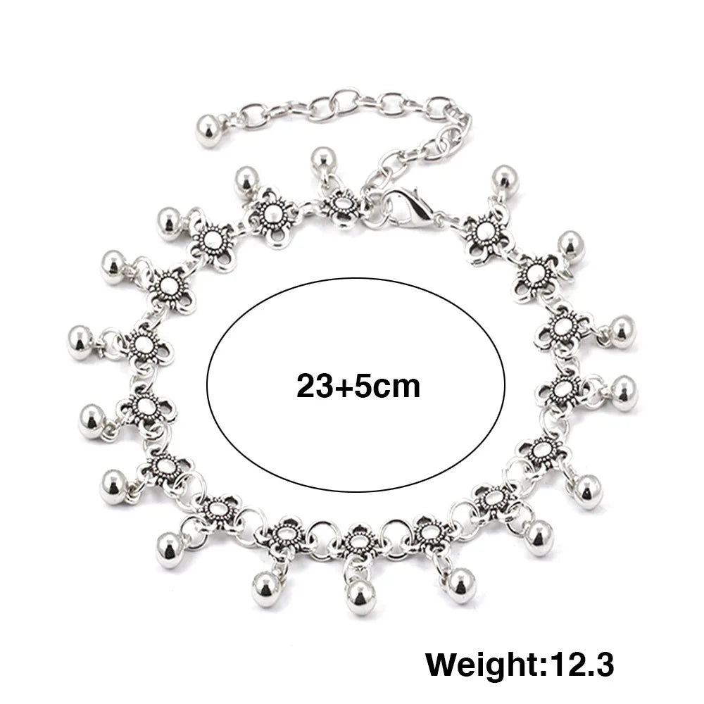 Vintage Style Flower Anklets for Women