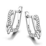 Women's Cross Stone Earrings - Minimalist Gift for Her