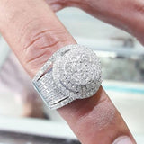 Cubic Zirconia Rings for Women Silver Wedding Bands Jewelry