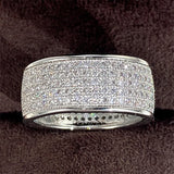 Sparkling Cubic Zirconia Engagement Ring for Women