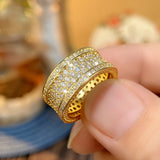 Sparkling Cubic Zirconia Engagement Ring for Women