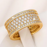 Sparkling Cubic Zirconia Engagement Ring for Women