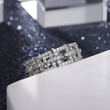 Stylish Women Wedding Band CZ Love Ring Versatile Jewelry