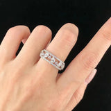 Bride Wedding Rings Bling Bling Silver Plated Finger Accessories