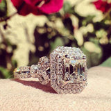 Sweet Women's Ring with CZ Stone Bowknot - Engagement Wedding Jewelry