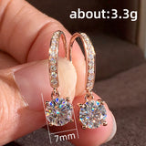 Timeless Style Women's Dangle Earrings Rose Ear Piercing Drop Earrings
