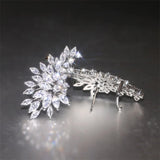 Women Ear Earrings Piercing Paved Crystal Zirconia Party Jewelry