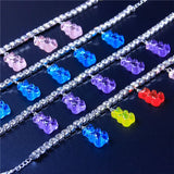 Resin Bear Anklet Bracelet for Women Colorful Ankle Accessories