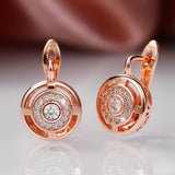Rose Color/Silver Bridal Wedding Earrings High Jewelry Drop