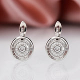Rose Color/Silver Bridal Wedding Earrings High Jewelry Drop