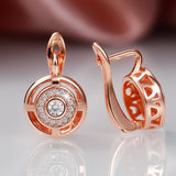 Rose Color/Silver Bridal Wedding Earrings High Jewelry Drop