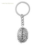 Human Brain Keychain 3D Organs Pendant for KEY Holder Psychologist