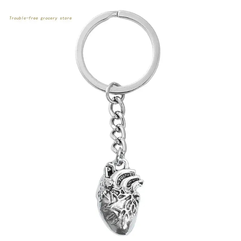 Human Brain Keychain 3D Organs Pendant for KEY Holder Psychologist