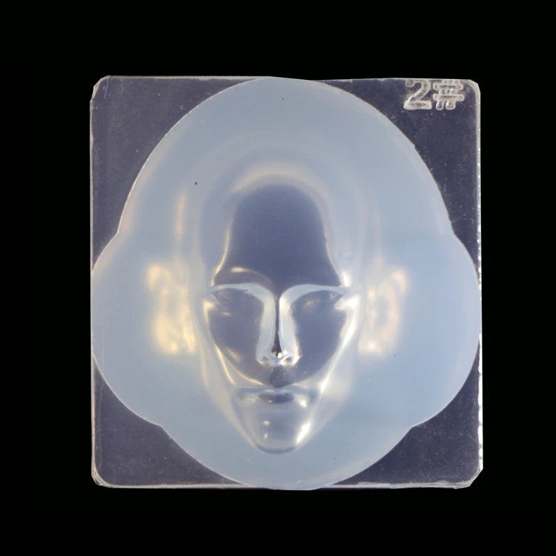 Human Face 3D Doll Resin Mold DIY Crafts Ornaments Decoration Tool