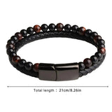 Maxhematie Beaded Bracelets Leather Wrist Jewelry