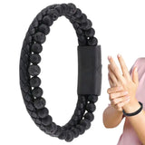 Maxhematie Beaded Bracelets Leather Wrist Jewelry
