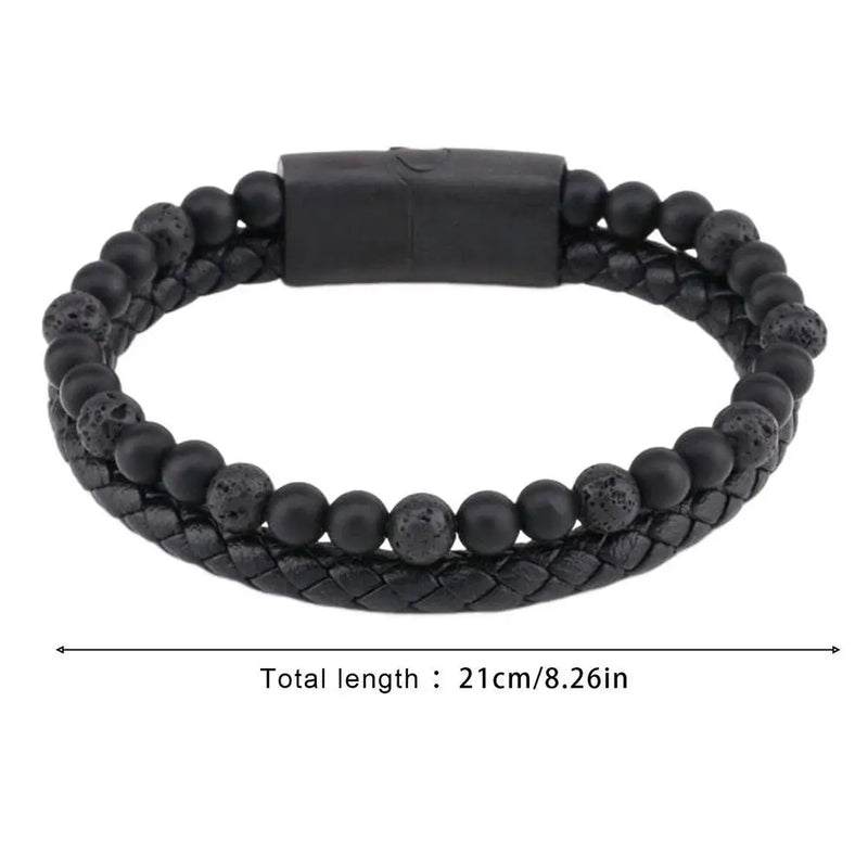 Maxhematie Beaded Bracelets Leather Wrist Jewelry