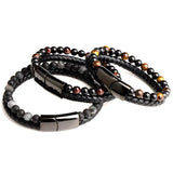 Maxhematie Beaded Bracelets Leather Wrist Jewelry