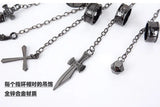 Hunter X Hunter Kurapika Five Darts Finger Ring Hand Chain Cosplay Prop