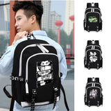Hunter X Hunter School Backpack Season Oxford Cloth USB Charging Laptop Bag