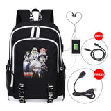 Hunter X Hunter School Backpack Season Oxford Cloth USB Charging Laptop Bag