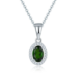0.95 Carats Citrine Pendant in 925 Sterling Silver - Romantic Style