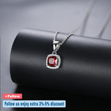 RedGarnet 925 Silver Pendant with Chain