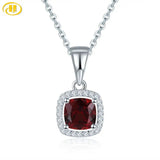 RedGarnet 925 Silver Pendant with Chain