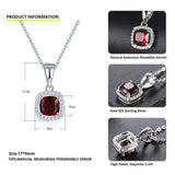 RedGarnet 925 Silver Pendant with Chain