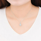 Engraved Wedding Pendant Necklace 100% Sterling Silver