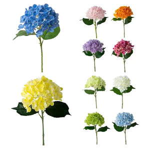 Hydrangea Artificial Flowers Silk Hydrangea Vase for Home Decoration