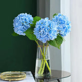 Hydrangea Artificial Flowers Silk Hydrangea Vase for Home Decoration